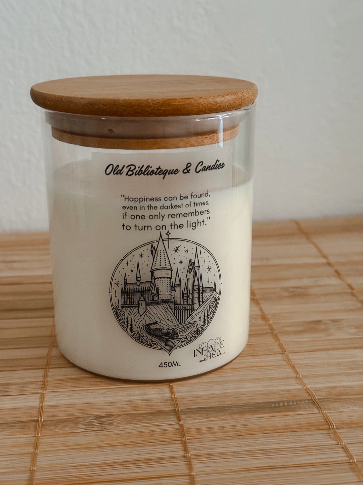 Harry Potter Soy Candle - Old biblioteque & Candies