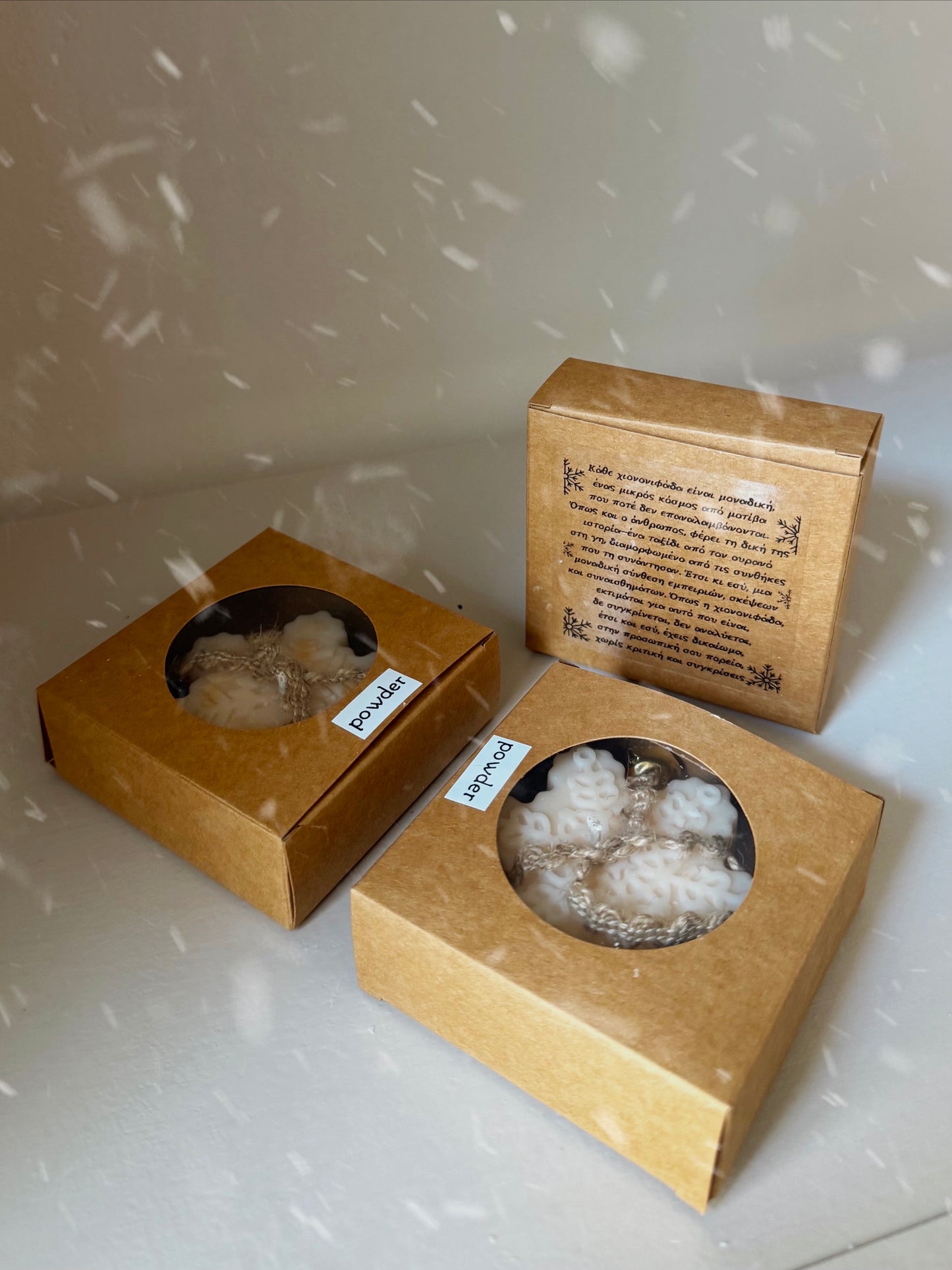 Snowflake candle